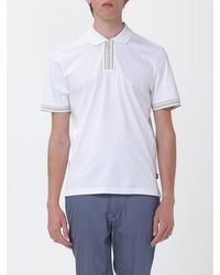 BOSS - Cotton Polo Shirt With Logo - Lyst