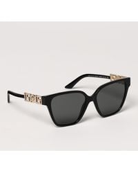 Versace - Acetate Sunglasses With Set Rhinestones - Lyst