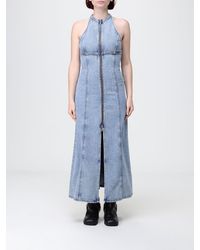 ARMANI EXCHANGE - Denim Midi Dress - Lyst