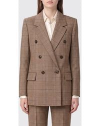 Chloé - Chlo&Eacute Prince Of Wales Double-Breasted Blazer - Lyst