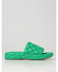 Bottega Veneta - Padded Green Sandals - Lyst