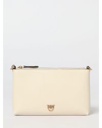 Pinko - Love Birds Leather Pouch - Lyst