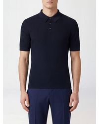Fedeli - Short-Sleeved Knit Polo - Lyst