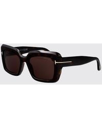 Tom Ford - Rectangular Cat-Eye Acetate Sunglasses - Lyst
