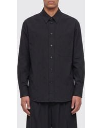 Lemaire - Cotton Shirt With Dropped Shoulders And Patch Pocket - Lyst