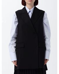 Sportmax - Double-Breasted Tailored Virgin Wool Gilet - Lyst