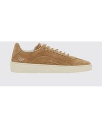 DSquared² - Suede Calfskin Low-Top Sneakers With Applied Side Logo - Lyst
