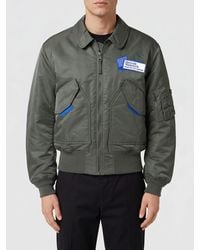 GR10K - Nylon Bomber Jacket With Logo - Lyst