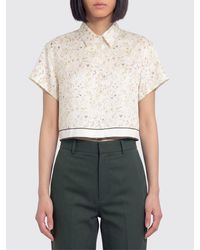 Tela - Satin Shirt With Floral Print - Lyst