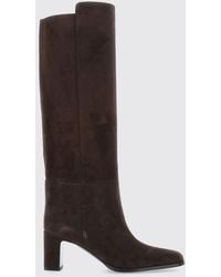 Jimmy Choo - Caly Suede Knee-High Boots With Square Heel - Lyst