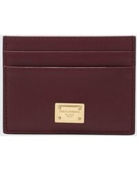 Dolce & Gabbana - Dolce &Amp Gabbana Calfskin Card Holder - Lyst