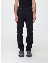 Stone Island - Slim Fit Cotton Denim Jeans With Compass Logo Patch - Lyst