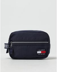 Tommy Hilfiger - Beauty case in tessuto riciclato con patch - Lyst