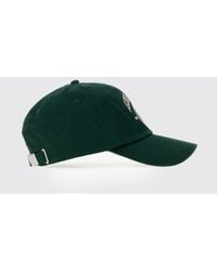 Anine Bing - Cotton Baseball Cap With Embroidered Crest - Lyst