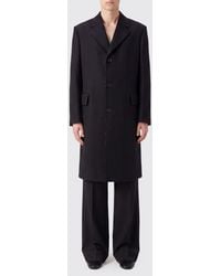 MM6 by Maison Margiela - Single-Breasted Knee-Length Wool-Blend Coat - Lyst