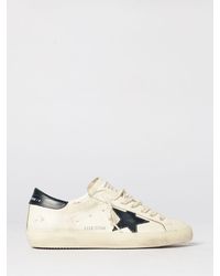 Golden Goose - Super-Star Used Nappa And Suede Sneakers - Lyst