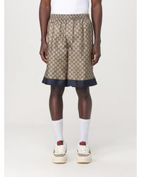 Gucci - Shorts Aus Seidentwill Mit Print, Grösse - Lyst