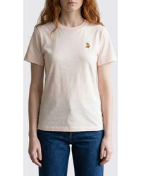 Maison Kitsuné - Maison Kitsun&Eacute Cotton Logo T-Shirts - Lyst