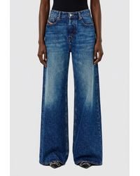 DIESEL - Vaqueros 1996 D-Sire Anchos De Tiro Bajo En Denim De Algodón - Lyst
