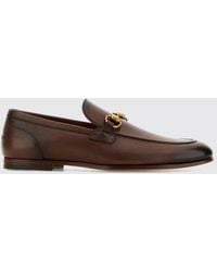 Gucci - Smooth Calfskin Loafers With Horsebit Detail And Leather Sole - Lyst