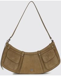 Pinko - Pocket Body Suede Shoulder Bag With Pockets - Lyst