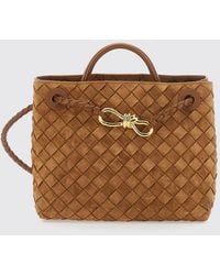 Bottega Veneta - Andiamo Small Intrecciato Calf Leather Handbag - Lyst