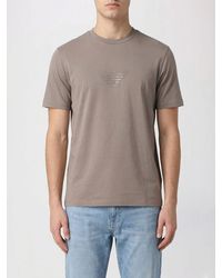 Emporio Armani - Basic Cotton T-Shirt With Eagle - Lyst