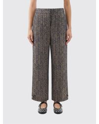 Giorgio Armani - Viscose Trousers With Chevron Motif - Lyst