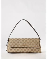 Gucci - Madison Gg Monogram Jacquard Shoulder Bag With Leather Handle - Lyst