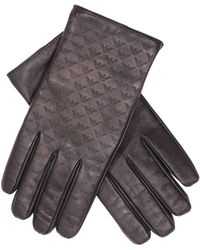 armani leather gloves mens