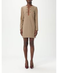 Gucci - Robe En Toile Gg Avec Détail Mors, Taille - Lyst