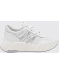 Hogan - Hi-Fi Smooth And Laminated Nappa Leather Sneakers With Chunky Sole - Lyst