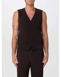 Homme Plissé Issey Miyake - Button-Front Pleated Waistcoat Homme Plissé Issey Miyake - Lyst