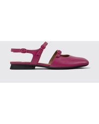 Camper - Casi Myra Leather Mary Jane Slingback Flats - Lyst
