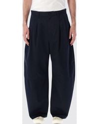 Comme des Garçons - Comme Des Gar&Ccedil	Ons Wide-Leg Cotton And Linen-Blend Trousers With Belt Loops - Lyst
