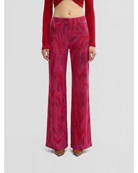 MACCAPANI - Easy Flared Trousers - Lyst