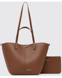 Emporio Armani - 1981 Bovine Leather Tote Bag With Removable Pouch - Lyst