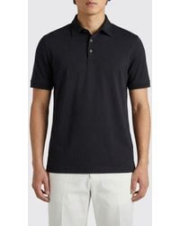 Zanone - Basic Cotton Polo Shirt - Lyst