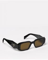 Prada - Acetate Sunglasses With Logo - Lyst