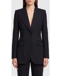 Dolce & Gabbana - Dolce &Amp Gabbana Pinstripe Virgin Wool One-Button Slim Fit Blazer - Lyst