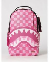 Sprayground - Pvc Backpack With Check Pattern And Laptop Pocket - Lyst