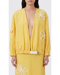 Fendi - Chaqueta De Organza Con Flores - Lyst