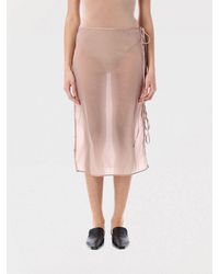 [LOW CLASSIC] / ☆ 24SS STITCH SHIRRING SKIRT / WHITE Vintage 60s Nani Flower Half Skirt Slip Pink XS Accordion