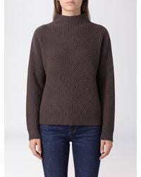 Herno - Pure Wool Turtleneck Jumper With Dropped Shoulders And Funnel Neck - Lyst