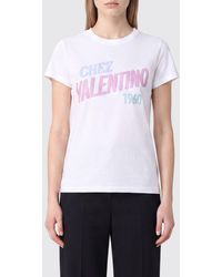 Valentino Garavani - Chez Slim Fit Cotton T-Shirt With Logo Print - Lyst