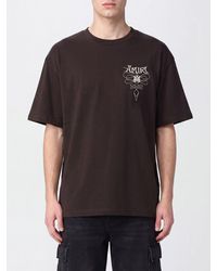 Amiri - Short-Sleeved Cotton T-Shirt With Logo Print - Lyst