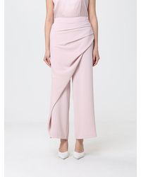 Hanita - Jersey Trousers With Draped Panel - Lyst