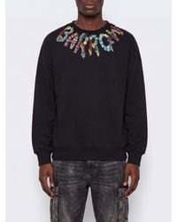 Barrow - Relaxed Fit Cotton Crewneck Sweatshirt With Contrast Logo - Lyst