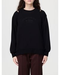 Elisabetta Franchi - Cut-Out Cotton Sweatshirt - Lyst