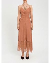 Twinset - Tulle Point D'Esprit Midi Dress - Lyst